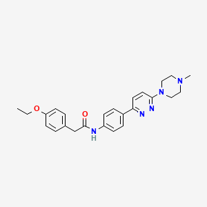 2-(4-ethoxyphenyl)-N-(4-(6-(4-methylpiperazin-1-yl)pyridazin-3-yl)phenyl)acetamide