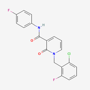1-(2-chloro-6-fluorobenzyl)-N-(4-fluorophenyl)-2-oxo-1,2-dihydropyridine-3-carboxamide