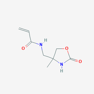 N-[(4-Methyl-2-oxo-1,3-oxazolidin-4-yl)methyl]prop-2-enamide