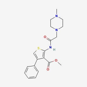Methyl 2-(2-(4-methylpiperazin-1-yl)acetamido)-4-phenylthiophene-3-carboxylate