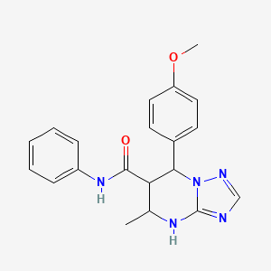 7-(4-methoxyphenyl)-5-methyl-N-phenyl-4,5,6,7-tetrahydro-[1,2,4]triazolo[1,5-a]pyrimidine-6-carboxamide