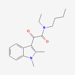 molecular formula C18H24N2O2 B2897758 N-butyl-2-(1,2-dimethyl-1H-indol-3-yl)-N-ethyl-2-oxoacetamide CAS No. 862813-84-1