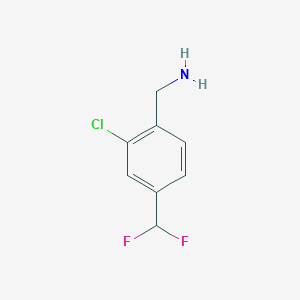[2-Chloro-4-(difluoromethyl)phenyl]methanamine