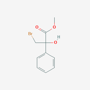molecular formula C10H11BrO3 B2897768 Methyl 3-bromo-2-hydroxy-2-phenylpropanoate CAS No. 53530-59-9