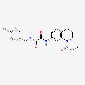 N1-(4-chlorobenzyl)-N2-(1-isobutyryl-1,2,3,4-tetrahydroquinolin-7-yl)oxalamide