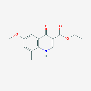 molecular formula C14H15NO4 B2897777 Ethyl 4-Hydroxy-6-methoxy-8-methylquinoline-3-carboxylate CAS No. 384820-98-8