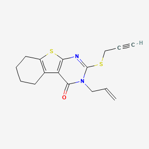 3-(prop-2-en-1-yl)-2-(prop-2-yn-1-ylsulfanyl)-5,6,7,8-tetrahydro[1]benzothieno[2,3-d]pyrimidin-4(3H)-one