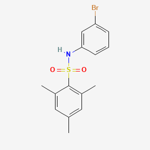 molecular formula C15H16BrNO2S B2897788 N-(3-bromophenyl)-2,4,6-trimethylbenzenesulfonamide CAS No. 349127-80-6