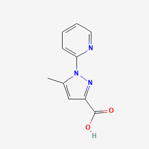 molecular formula C10H9N3O2 B2897791 5-methyl-1-(pyridin-2-yl)-1H-pyrazole-3-carboxylic acid CAS No. 340720-08-3