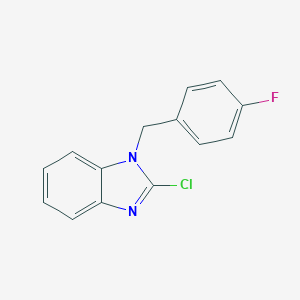 molecular formula C14H10ClFN2 B028978 1-(4-Fluorobenzyl)-2-chlorobenzimidazole CAS No. 84946-20-3