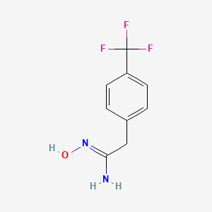 Benzeneethanimidamide, N-hydroxy-4-(trifluoromethyl)-