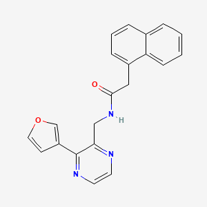 molecular formula C21H17N3O2 B2897812 N-((3-(furan-3-yl)pyrazin-2-yl)methyl)-2-(naphthalen-1-yl)acetamide CAS No. 2034500-68-8