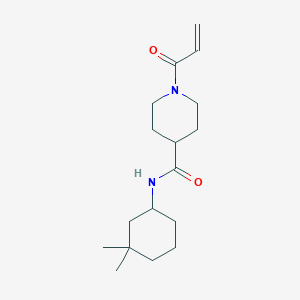 molecular formula C17H28N2O2 B2897838 N-(3,3-Dimethylcyclohexyl)-1-prop-2-enoylpiperidine-4-carboxamide CAS No. 2361718-16-1