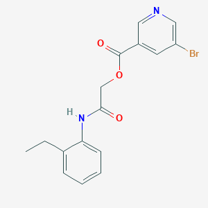 [2-(2-Ethylanilino)-2-oxoethyl] 5-bromopyridine-3-carboxylate