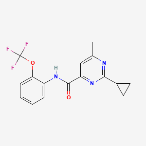 2-Cyclopropyl-6-methyl-N-[2-(trifluoromethoxy)phenyl]pyrimidine-4-carboxamide