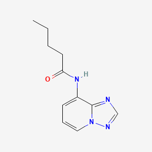 molecular formula C11H14N4O B2897880 N-[1,2,4]triazolo[1,5-a]pyridin-8-ylpentanamide CAS No. 338419-03-7