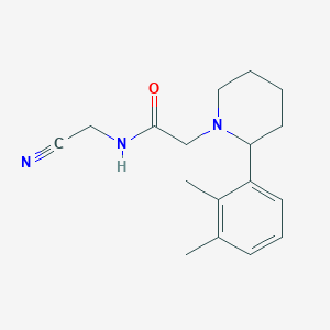 molecular formula C17H23N3O B2897881 N-(Cyanomethyl)-2-[2-(2,3-dimethylphenyl)piperidin-1-YL]acetamide CAS No. 1436150-67-2