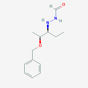 molecular formula C13H20N2O2 B028979 N'-((2S,3S)-2-(Benzyloxy)pentan-3-yl)formohydrazide CAS No. 170985-85-0