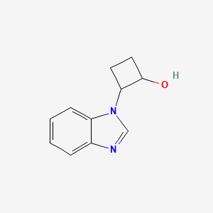 molecular formula C11H12N2O B2897900 2-(1H-1,3-benzodiazol-1-yl)cyclobutan-1-ol CAS No. 2161971-17-9
