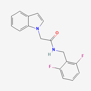 molecular formula C17H14F2N2O B2897909 N-(2,6-difluorobenzyl)-2-(1H-indol-1-yl)acetamide CAS No. 1235354-55-8
