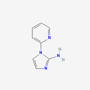 molecular formula C8H8N4 B2897911 1-(吡啶-2-基)-1H-咪唑-2-胺 CAS No. 1256785-74-6