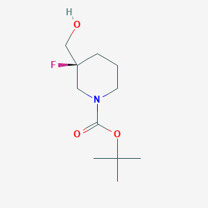 molecular formula C11H20FNO3 B2897928 tert-butyl (3S)-3-fluoro-3-(hydroxymethyl)piperidine-1-carboxylate CAS No. 1345697-13-3