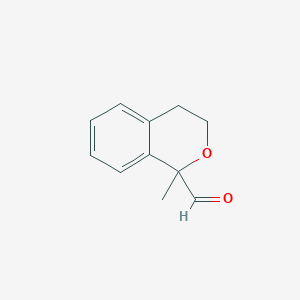 molecular formula C11H12O2 B2897957 1-methyl-3,4-dihydro-1H-2-benzopyran-1-carbaldehyde CAS No. 83501-38-6