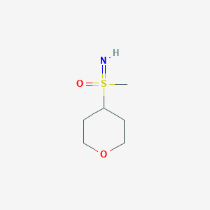 molecular formula C6H13NO2S B2897968 Imino(methyl)(oxan-4-yl)-lambda6-sulfanone CAS No. 1609964-42-2