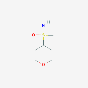 molecular formula C6H13NO2S B2897968 Imino-methyl-(oxan-4-yl)-oxo-lambda6-sulfane CAS No. 1609964-42-2