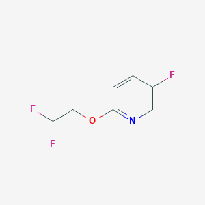 molecular formula C7H6F3NO B2897971 2-(2,2-Difluoroethoxy)-5-fluoropyridine CAS No. 2200966-19-2