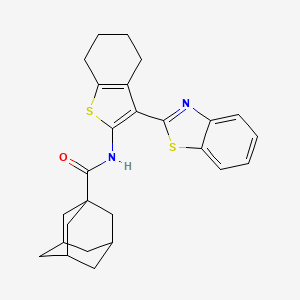N-[3-(1,3-benzothiazol-2-yl)-4,5,6,7-tetrahydro-1-benzothiophen-2-yl]adamantane-1-carboxamide