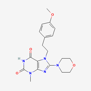 7-(4-methoxyphenethyl)-3-methyl-8-morpholino-1H-purine-2,6(3H,7H)-dione