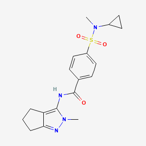 4-(N-cyclopropyl-N-methylsulfamoyl)-N-(2-methyl-2,4,5,6-tetrahydrocyclopenta[c]pyrazol-3-yl)benzamide