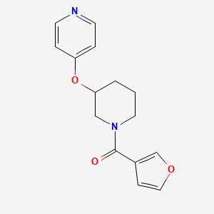 Furan-3-yl(3-(pyridin-4-yloxy)piperidin-1-yl)methanone