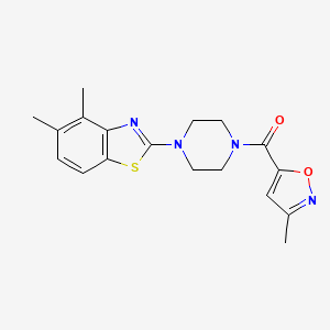 (4-(4,5-Dimethylbenzo[d]thiazol-2-yl)piperazin-1-yl)(3-methylisoxazol-5-yl)methanone