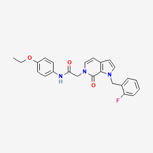 molecular formula C24H22FN3O3 B2898031 N-(4-ethoxyphenyl)-2-{1-[(2-fluorophenyl)methyl]-7-oxo-1H,6H,7H-pyrrolo[2,3-c]pyridin-6-yl}acetamide CAS No. 1286719-86-5