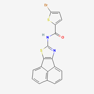 molecular formula C18H9BrN2OS2 B2898034 N-(acenaphtho[1,2-d]thiazol-8-yl)-5-bromothiophene-2-carboxamide CAS No. 536729-34-7