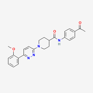 N-(4-acetylphenyl)-1-(6-(2-methoxyphenyl)pyridazin-3-yl)piperidine-4-carboxamide