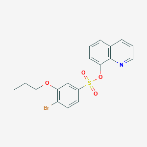 Quinolin-8-yl 4-bromo-3-propoxybenzene-1-sulfonate