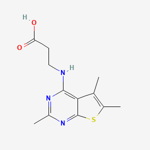 3-(2,5,6-Trimethyl-thieno[2,3-d]pyrimidin-4-ylamino)-propionic acid