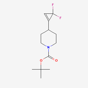 molecular formula C13H19F2NO2 B2898093 tert-butyl 4-(3,3-difluorocycloprop-1-en-1-yl)piperidine-1-carboxylate CAS No. 2230799-42-3