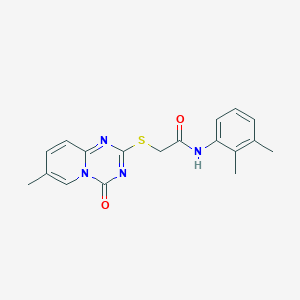 molecular formula C18H18N4O2S B2898174 N-(2,3-dimethylphenyl)-2-({7-methyl-4-oxo-4H-pyrido[1,2-a][1,3,5]triazin-2-yl}sulfanyl)acetamide CAS No. 896318-63-1
