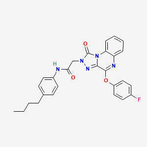 molecular formula C27H24FN5O3 B2898210 N-(4-butylphenyl)-2-[4-(4-fluorophenoxy)-1-oxo-1H,2H-[1,2,4]triazolo[4,3-a]quinoxalin-2-yl]acetamide CAS No. 1185050-15-0