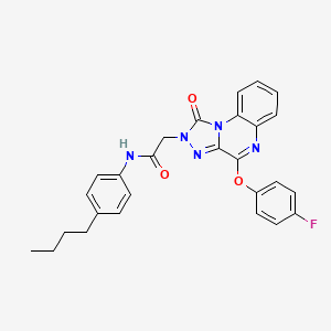 N-(4-butylphenyl)-2-[4-(4-fluorophenoxy)-1-oxo[1,2,4]triazolo[4,3-a]quinoxalin-2(1H)-yl]acetamide