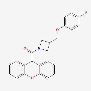 (3-((4-fluorophenoxy)methyl)azetidin-1-yl)(9H-xanthen-9-yl)methanone