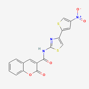 N-(4-(4-nitrothiophen-2-yl)thiazol-2-yl)-2-oxo-2H-chromene-3-carboxamide