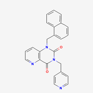 1-(naphthalen-1-ylmethyl)-3-(pyridin-4-ylmethyl)pyrido[3,2-d]pyrimidine-2,4(1H,3H)-dione