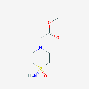 Methyl 2-(1-imino-1-oxo-1,4-thiazinan-4-yl)acetate