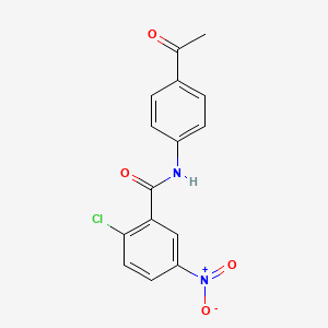 molecular formula C15H11ClN2O4 B2898240 N-(4-acetylphenyl)-2-chloro-5-nitrobenzamide CAS No. 346723-04-4