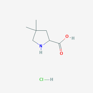 4,4-Dimethylpyrrolidine-2-carboxylic acid hydrochloride